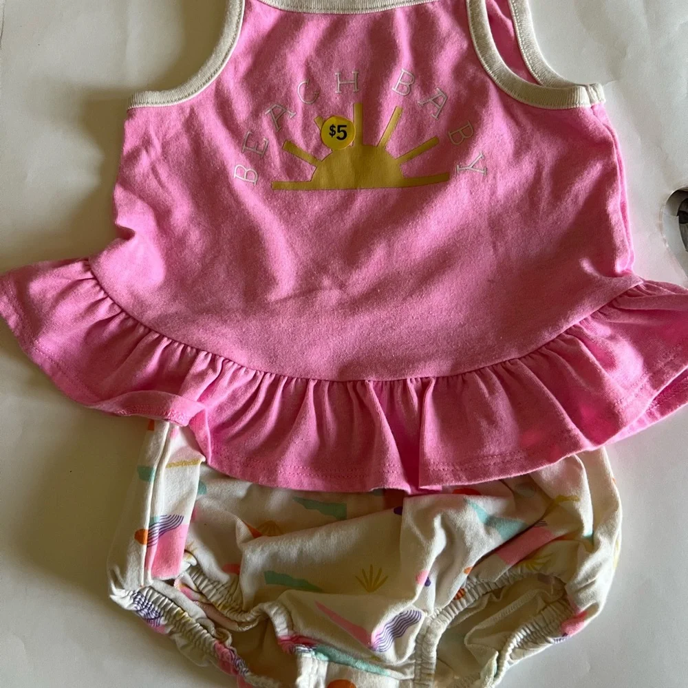 Cat & Jack Pink and Yellow Diaper Covers
